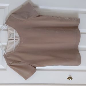 J. Crew velvet top, blush color size S